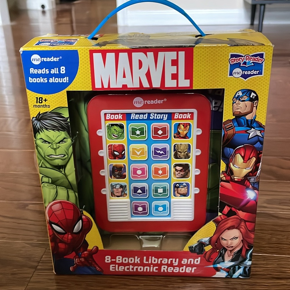 MARVEL mereader for marvel superhero’s. All 8 books included